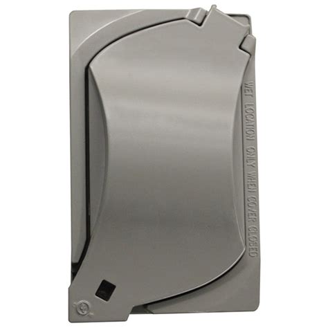 electrical box cover metal|single gang metal outlet cover.